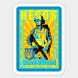 Ukraine propaganda poster Sticker